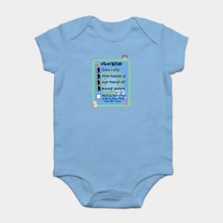 Bluey Checklist Baby Bodysuit